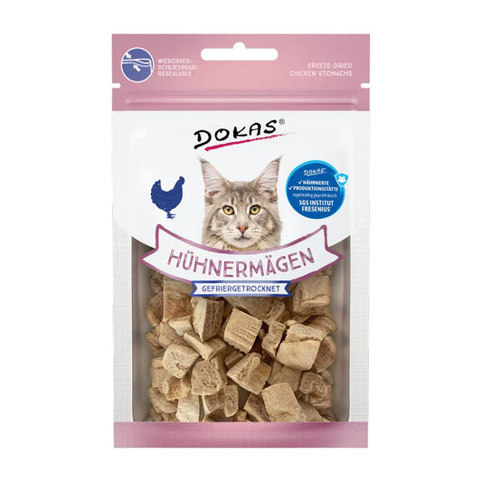 Dokas Katzensnack Hühnermägen, gefriergetrocknet